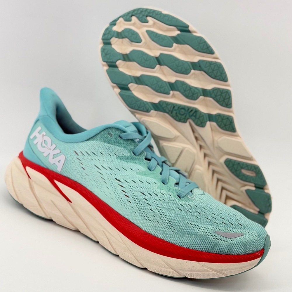 Hoka One One Clifton 8 Aquarelle Blue Running Shoes - Women's Size 8 (1119394)‎